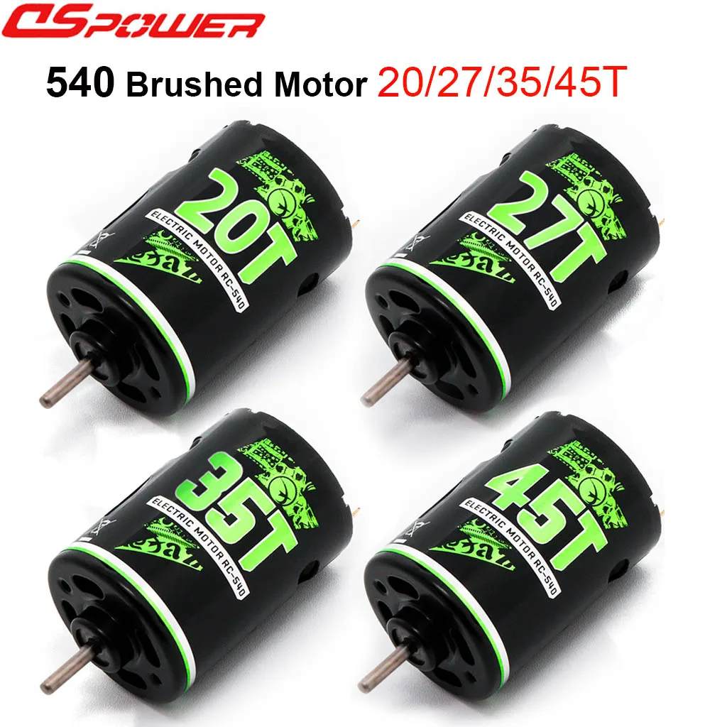 Dspower 540 матовый двигатель 20 ~ 45T 540 водонепроницаемый для 1:10 RC Crawler Axial SCX10 AXI03007 90046 Traxxas TRX4 540 матовый двигатель