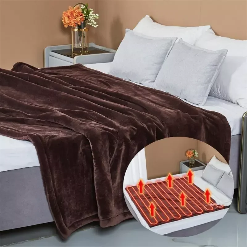 

Blanket Cover Heated Blanket Body Warmer Shawl Mattress 3 Temperature Settings 4 Auto-Off Timers