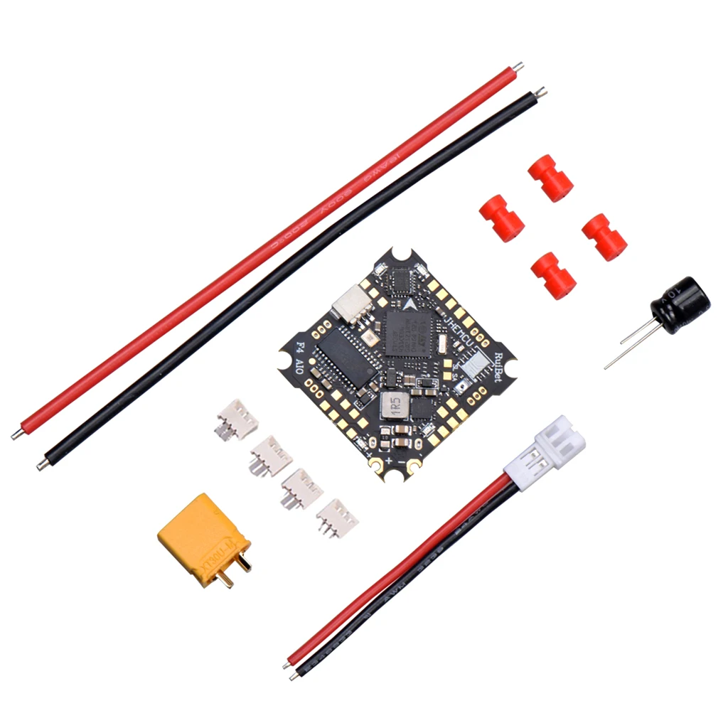 4,4G JHEMCU Ruibet F4AIO 12A ECS AIO Контроллер полета OSD 5V BEC 1-2S 25.5.5x 25.5x3mm для FPV Cinewhoop Дрон Квадрокоптер 4,4G JHEMCU Ruibet F4AIO 12A ECS AIO Контроллер полета OSD 5V BEC 1-2S 25.5.5x 25.5x3mm для FPV Cinewhoop Дрон Квадрокоптер