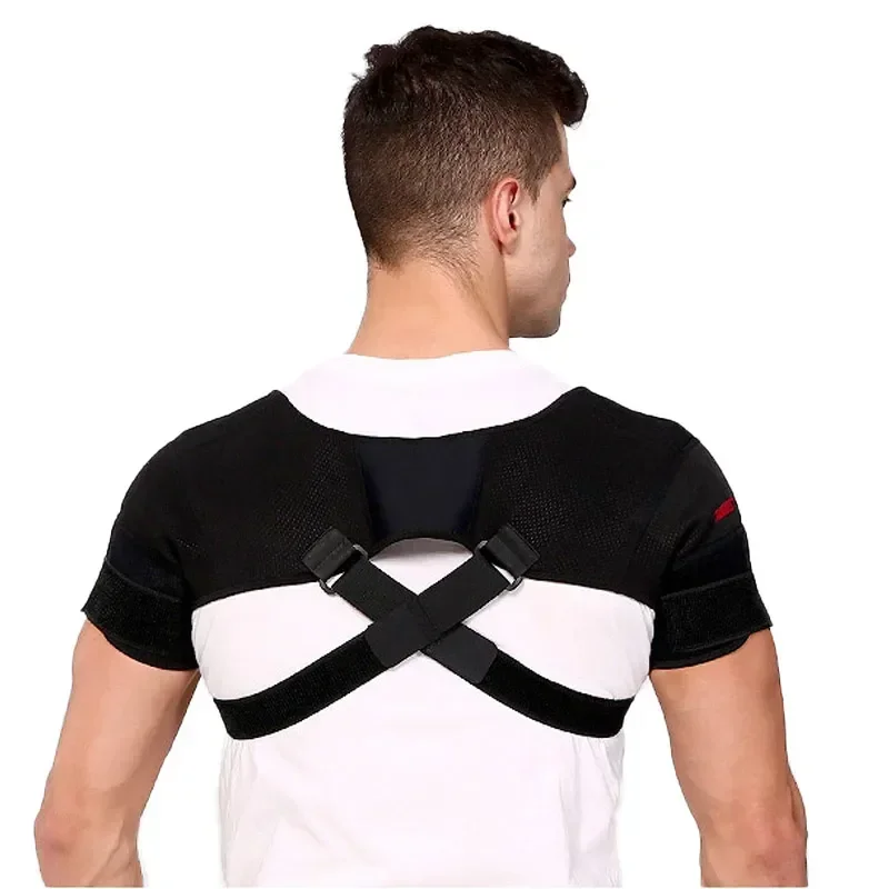 

Bandage Double Support Brace Sports Double Cross Shoulder Shoulder Relief Protector Compression Back Pain Adjustable