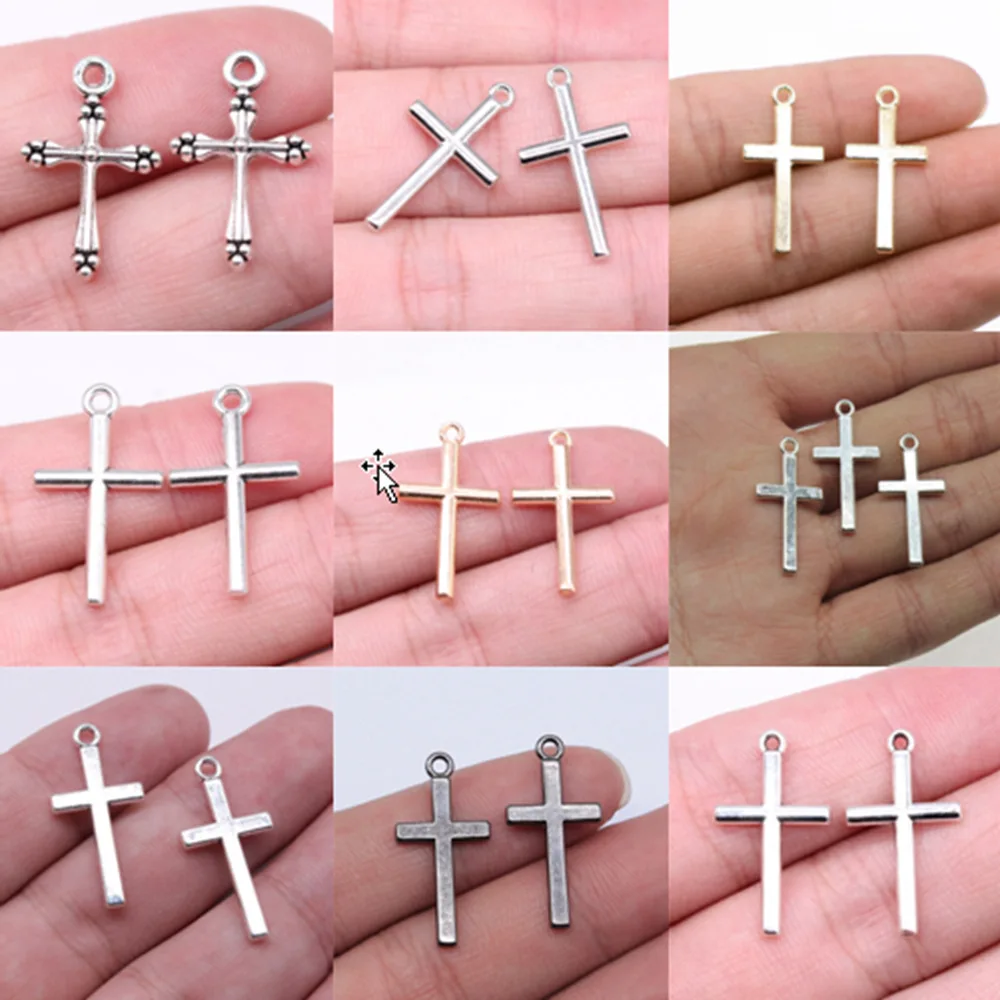 

Фурнитура для ювелирных изделий, подвески-кресты для браслетов, подвески