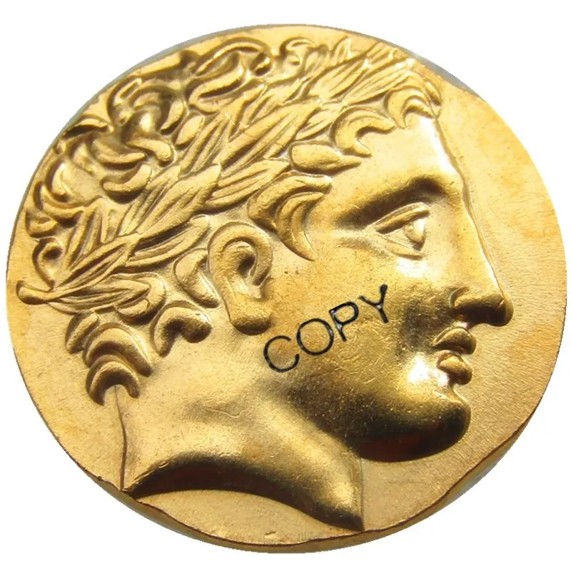 

G(16)Ancient Greek Gold Stater Coin of King Philip II of Macedon - 323 BC Gold Plated copy coins