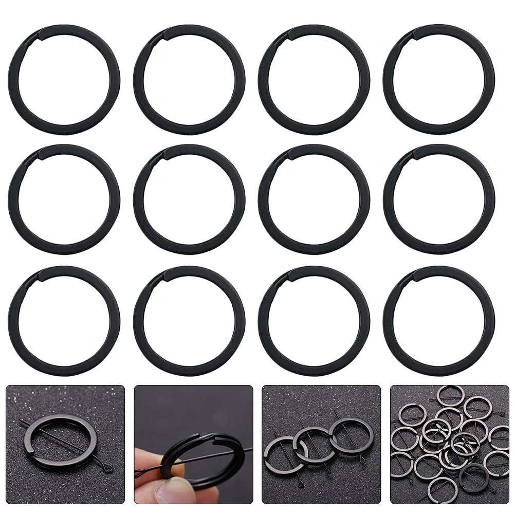 Charm Key Ring Attachment DIY Rings Durable Keychain Clip Connectors Split Crafts