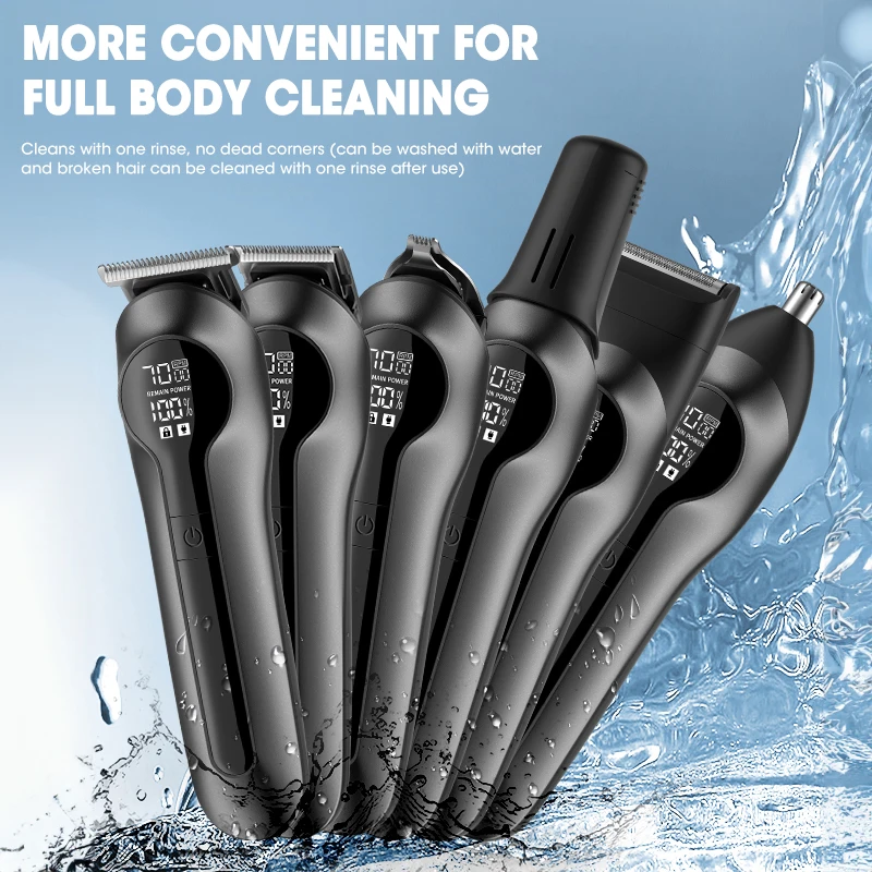 Многофункциональный Набор для ухода за волосами RESUXI 986 6 в 1 Машинка стрижки волос