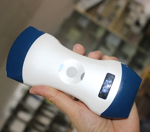 

Blue high with double head portable ultrasound instrument