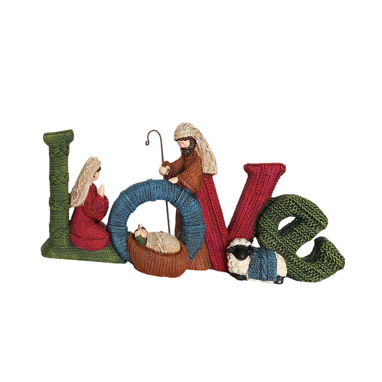 

Семейная любовь, восхитительное искусственное украшение, Рождественский Декор, элегантный набор для рождества, домашнее украшение, священ...