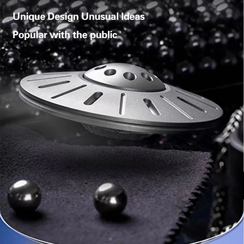 UFO Fidget Spinner Fingertip Gyro Metal Titanium Alloy Adult Pressure Relief Artifact Edc Fingertip Hand Spinner Fidget Toys enlarge