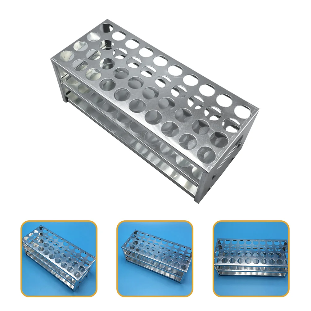 

Aluminum Test Tube Rack 40-Hole Test Vial Holder Lab Tube Organizer for Labs