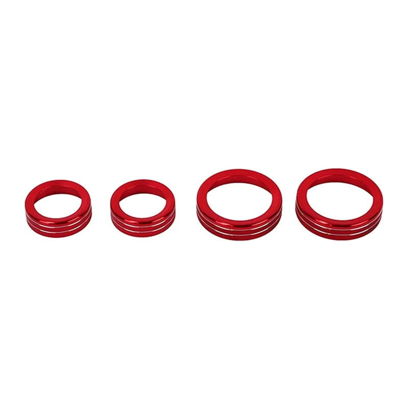 

Air Conditioning Knob Cover & Radio Switch Knob Cover Trim for Ford Bronco 2021-2022 Accessories, Red