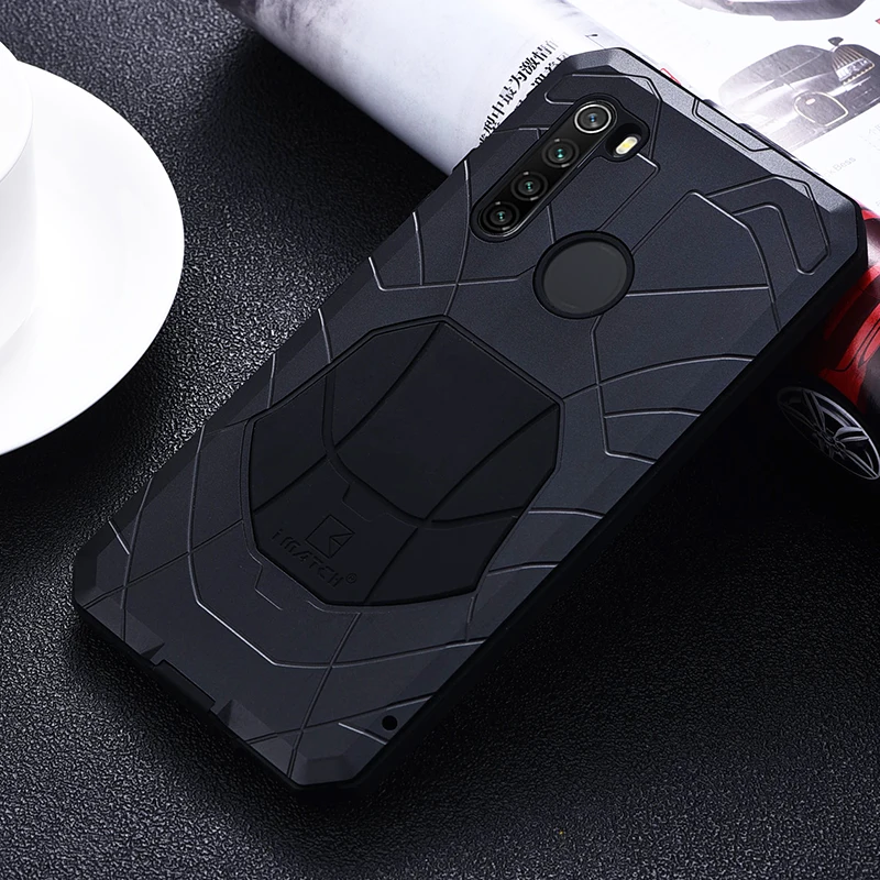 

Imatch Aluminum Metal Silicone Shockproof Case Cover For Xiaomi Redmi Note 10 9 8 7 Pro Lite Dirt Shock Proof Cover Case