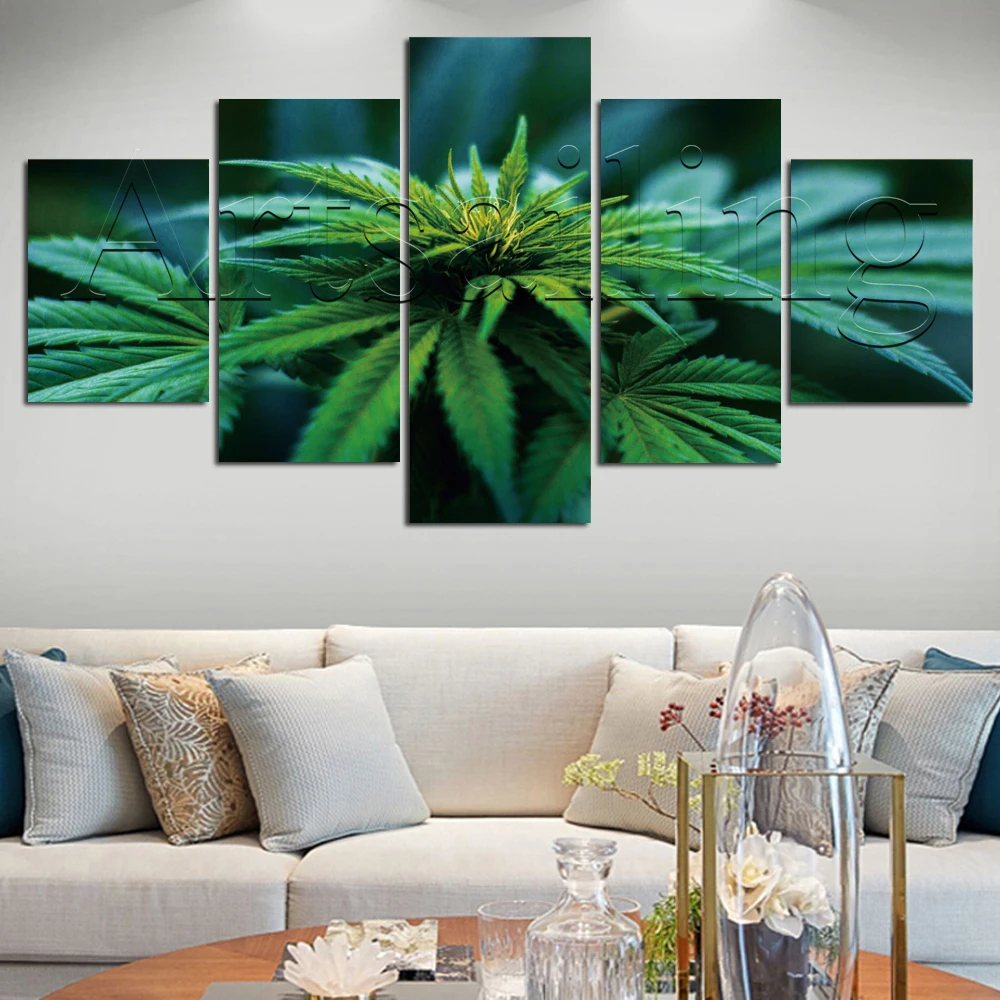 

Artsailing Modern Canvas Painting Home Decoration Wall Art HD Flower Abstract Lotus Rose Orchid 5 Pieces Poster For Living Room