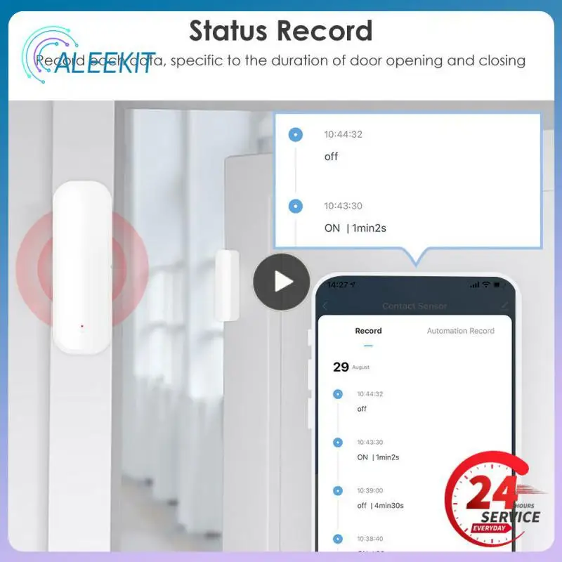 

1 ~ 4 шт., детекторы открывания/закрытия дверей, управление через приложение