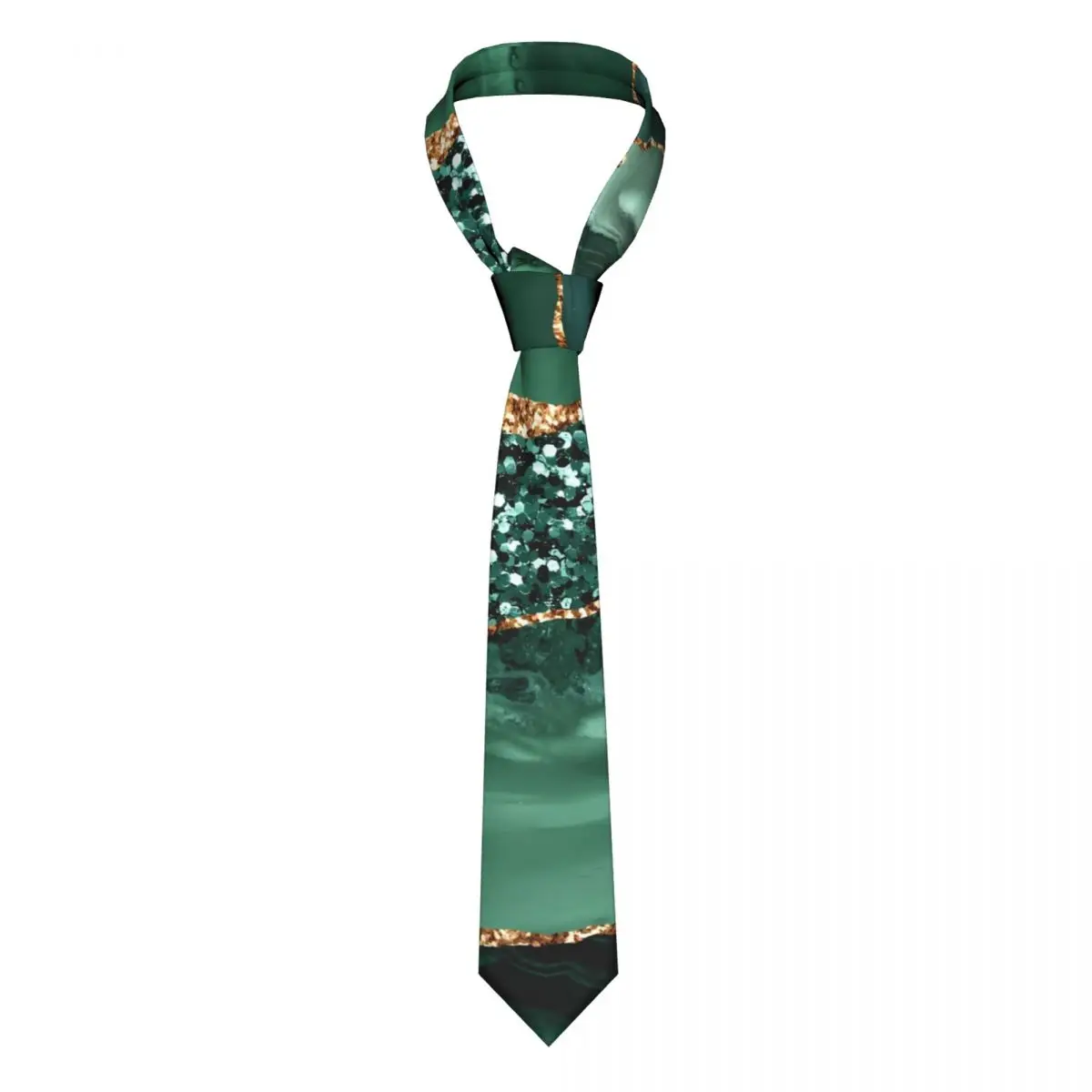 

Мраморный Галстук из драгоценных камней зеленый золотой мужской модный галстук для шеи аксессуары блузка Свадебный галстук из полиэстера и шелка