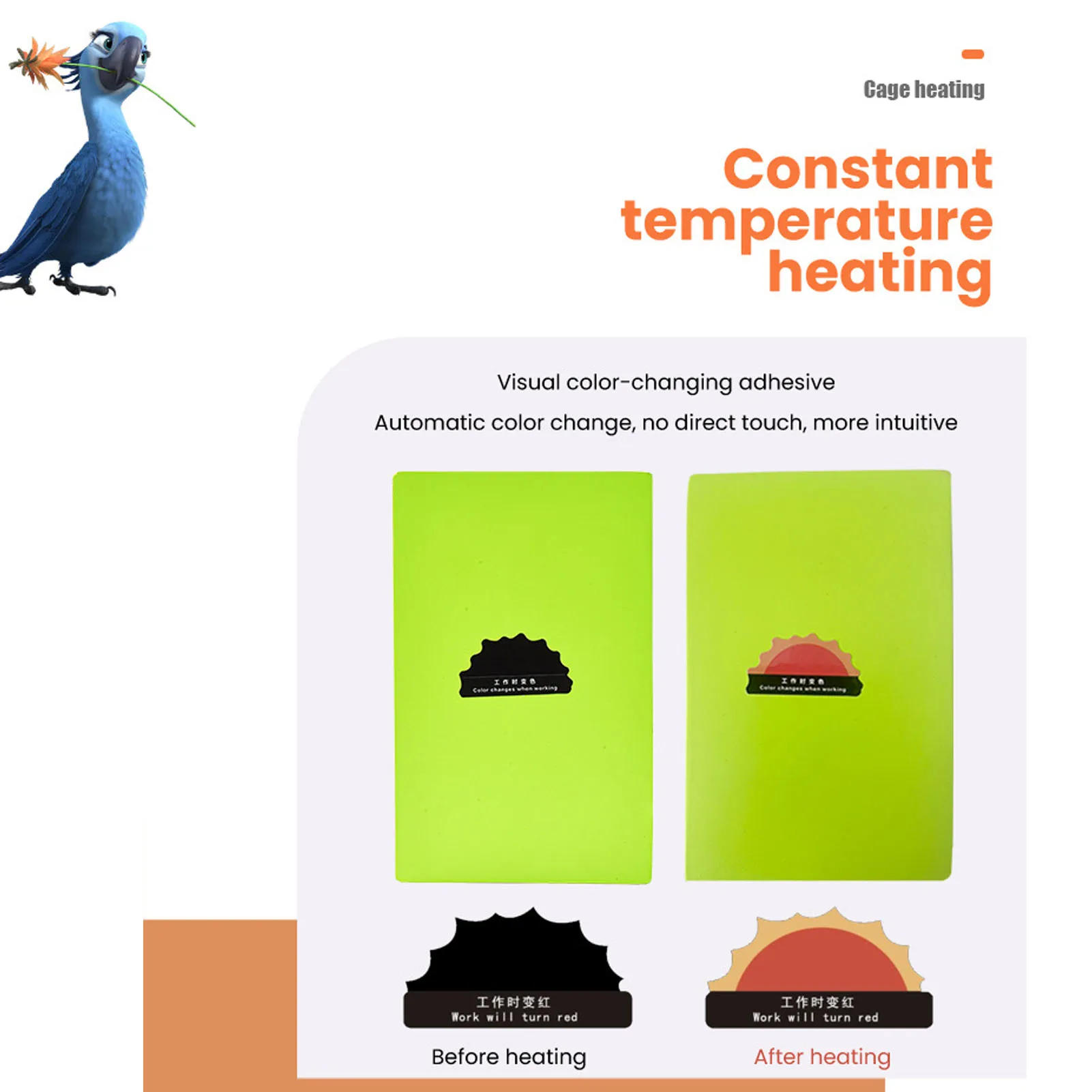ZK40 Термостат для грелки рептилий 5 Вт низкое напряжение 12 В безопасный стабильный