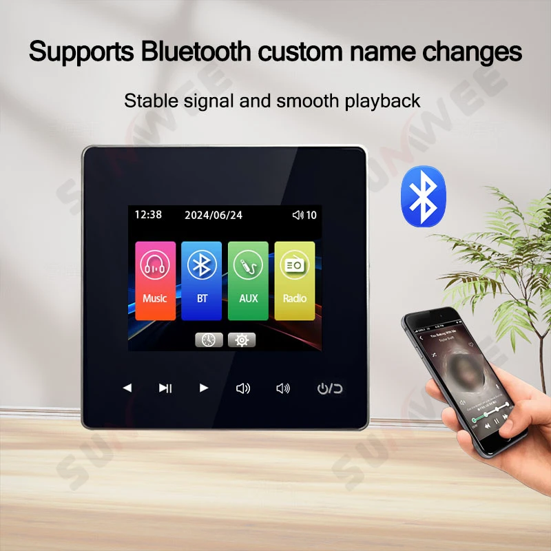 Bluetooth-стенический аудиоусилитель с потолочным динамиком