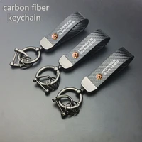 carbon fiber car key pendant split rings keychain auto vehicle keychain for mg mg3 mg5 mg6 mg7 mg tf zr zs es hs gs morris 3
