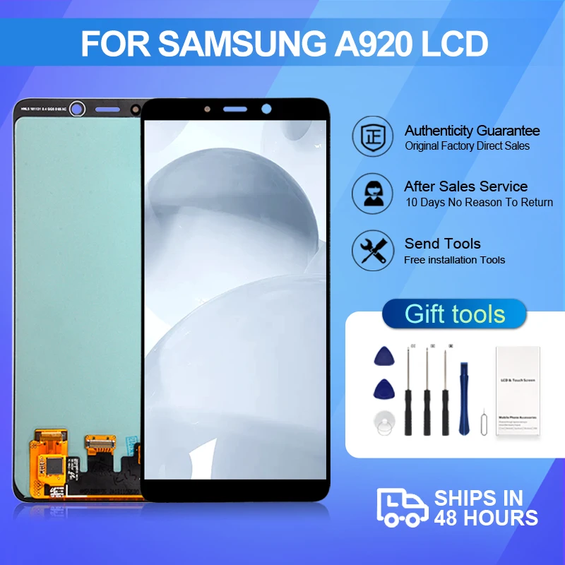 

1Pcs OLED 6.3 Inch A9 2018 Display For Samsung Galaxy A920 LCD Touch Screen Digitizer Assembly Free Shipping With Tools