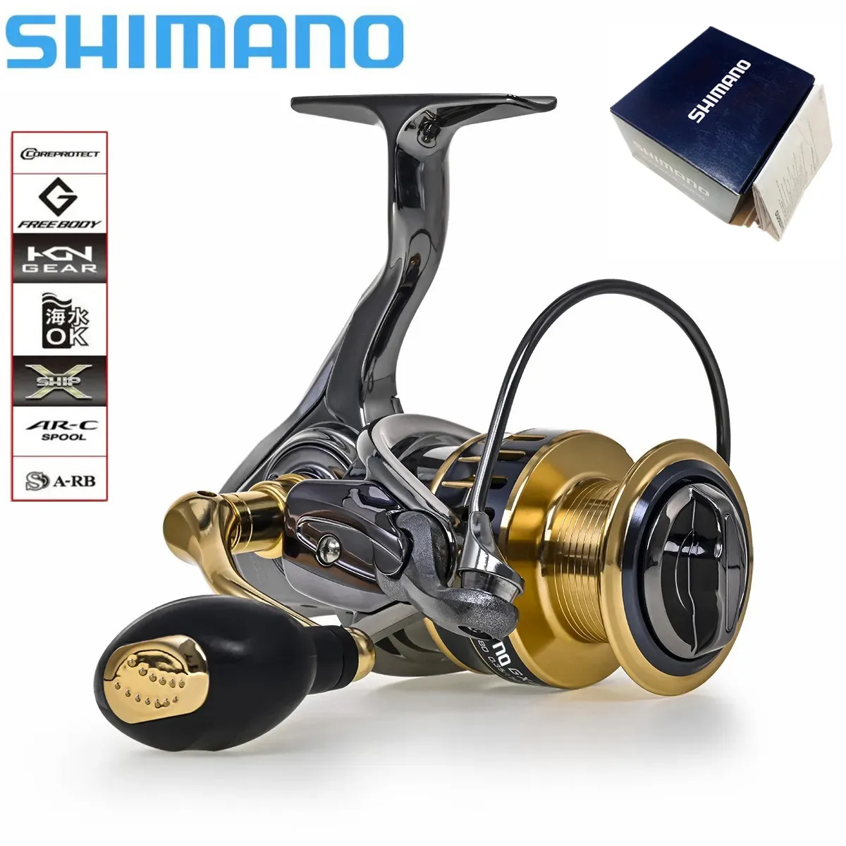 

Катушка рыболовная SHIMANO металлическая, макс. 15 кг