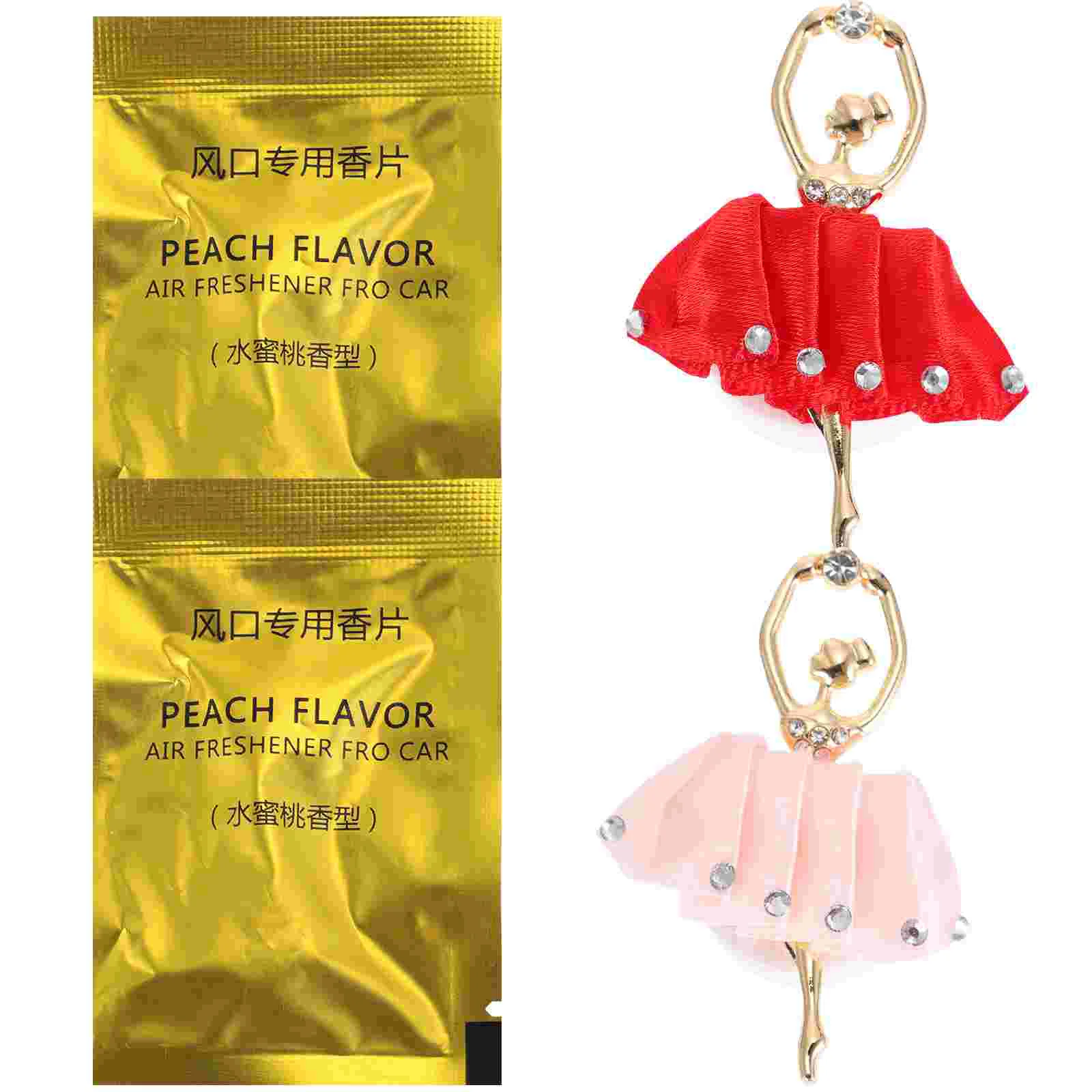 

2pcs Delicate Ballet girl Design Creative Outlet Ornament Car Air Freshener Ornament