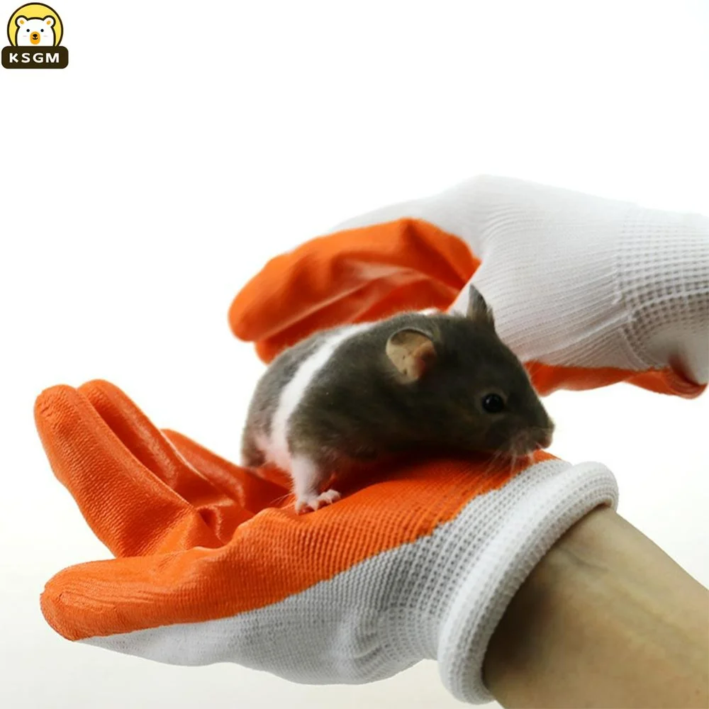 

Hamster Golden Bear Three Line Silver Fox Cleaning Supplies Bite Proof Gloves Environmentally Friendly Comfortable Can Be Washed
