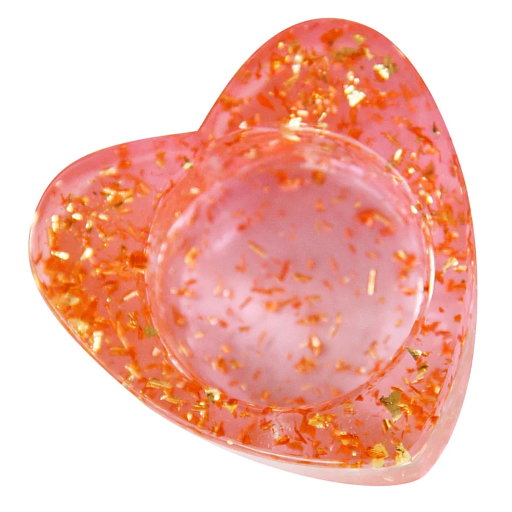 

Holder Heart Candlestick Table Decor Resin Cup Romantic Stick Decorative Dining Holders Shape Tea Light Tealight Home Desktop
