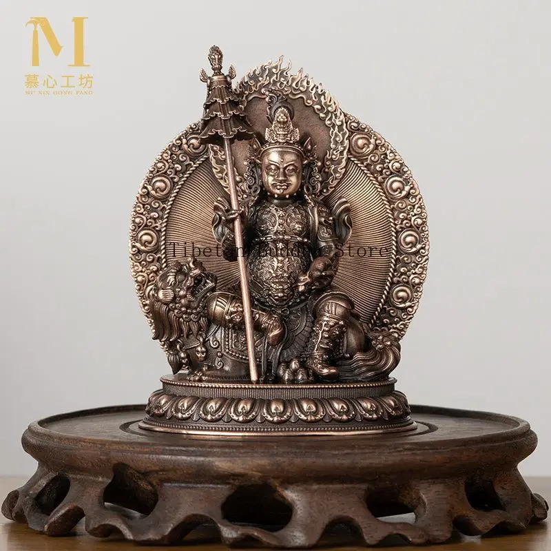 Тибетское сокровище небесная статуя чистая красная медь тантра Бог богатства