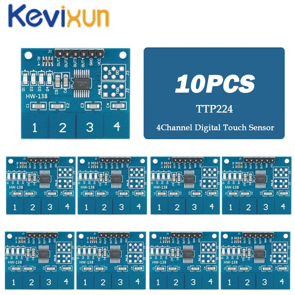 

5/10 шт., 4-канальный сенсорный модуль TTP224