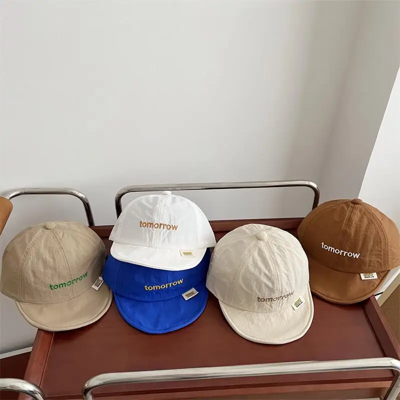 

Baby Hat Simple Letter Quick Drying Spring/Summer Infant/Toddler Kids' Soft Brim Sun Shade Sun Protection Baseball Hat