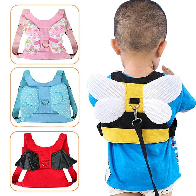 

Ремни для рюкзака с защитой от потери для детей, сумка для кукол с мультяшным слоном и поводком для обучения ходьбе, детский сад, школьный по...