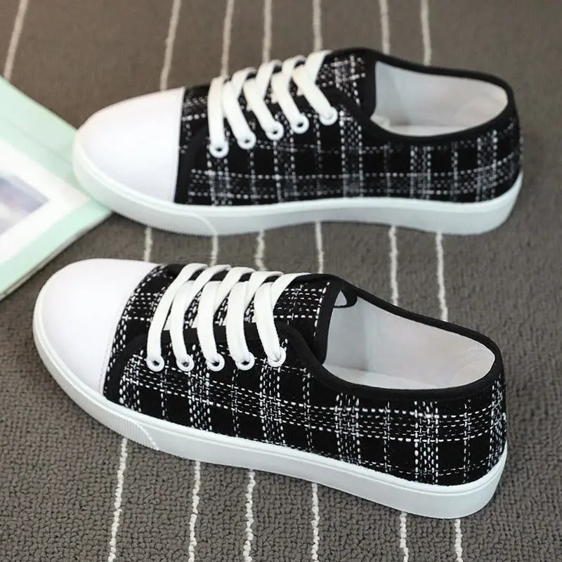 

2022 Summer Canvas Shoes Women's Breathable Fashion Sports Casual Shoes Korean Version All-match Flat Student Shoes Women Adult