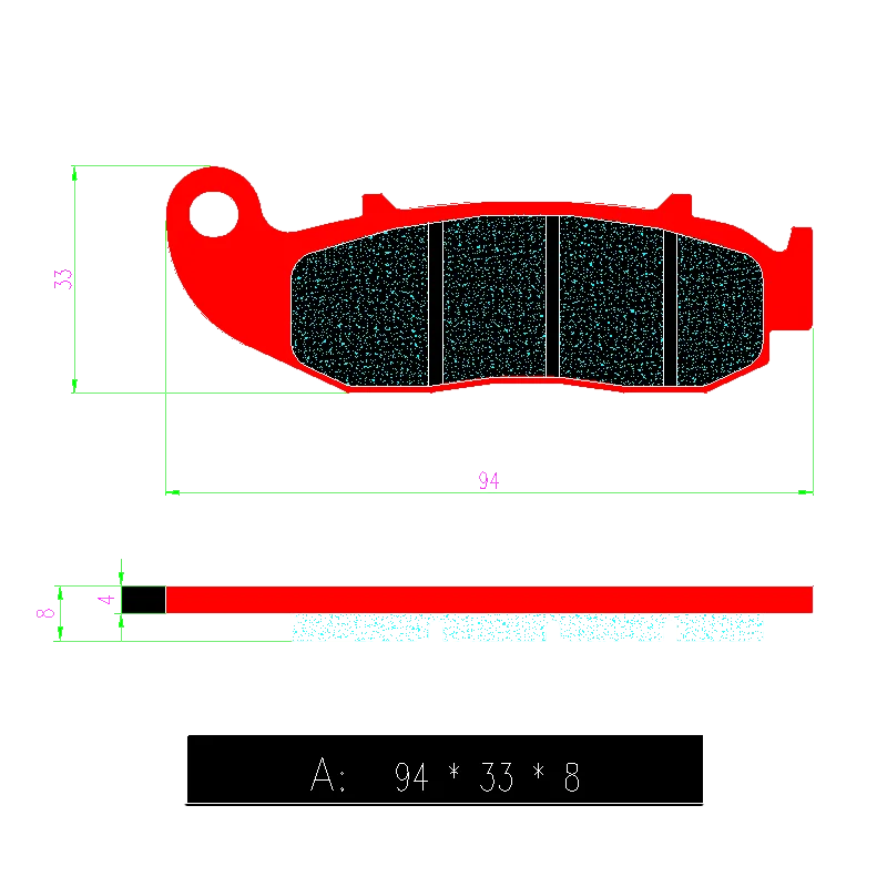 Высококачественные медные спекающие мотоциклетные передние и задние тормозные