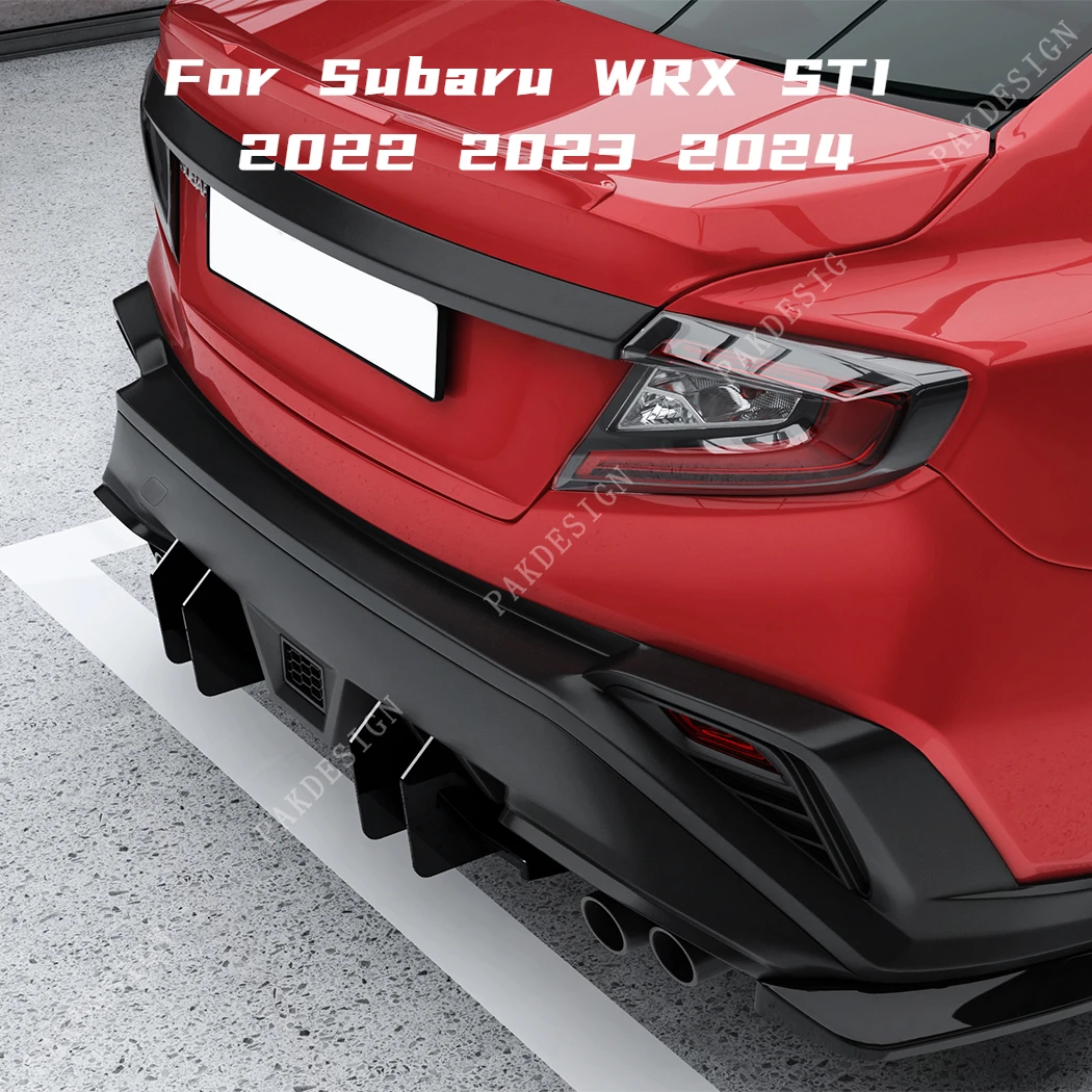 Диффузор для заднего бампера сплиттер спойлер Subaru WRX STI 2022 2023 2024 комплекты кузова
