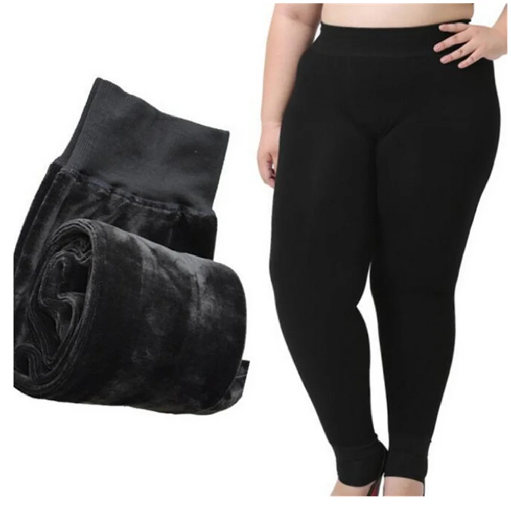 Winter Women's Warm Pants Velvet Legging Pants Large Keep Thick Warm High Waist Trousers Fleece Leggings