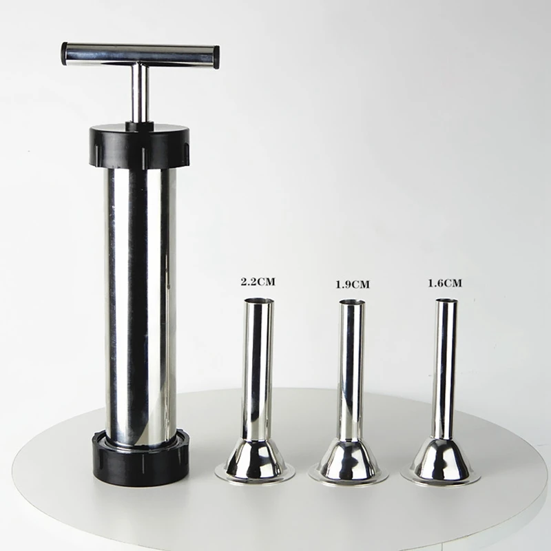 

Syringe Meat Filler Kitchen Tools Manual Sausage Hot Dog Maker Stainless Steel Sausage Stuffer Homemade Sausage Filling Machine
