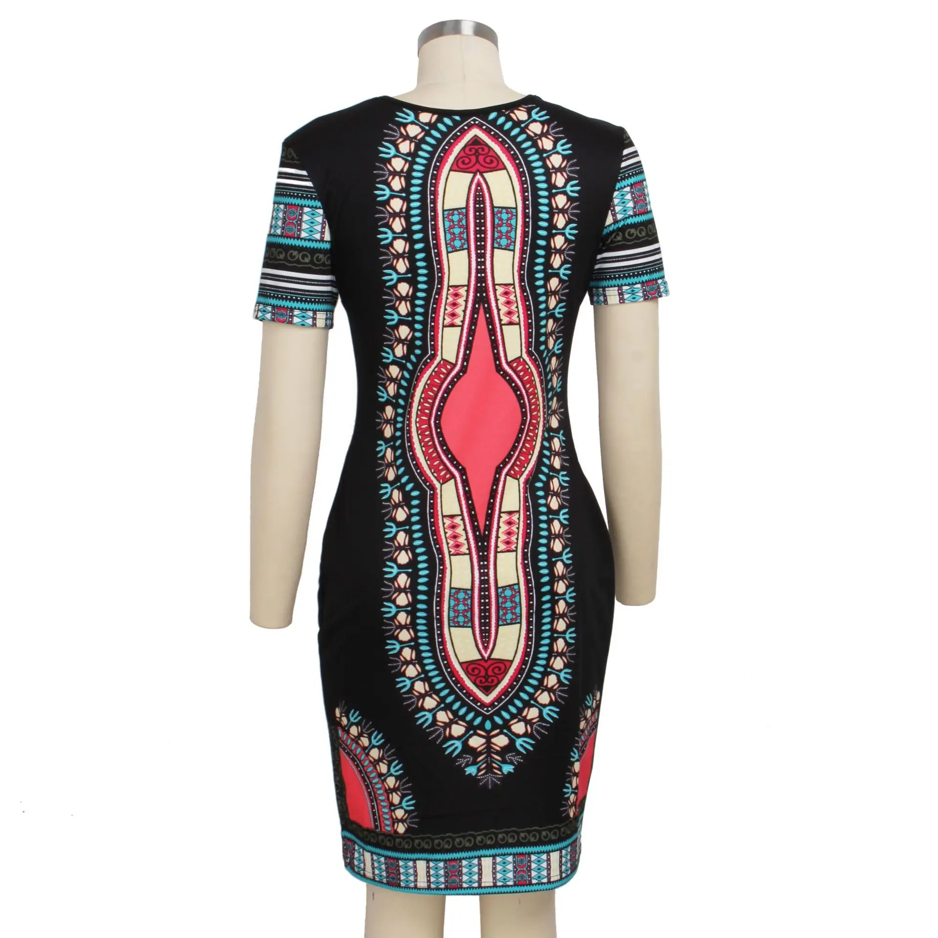 Африканские платья для женщин без рукавов эластичные Дашики с принтом базин