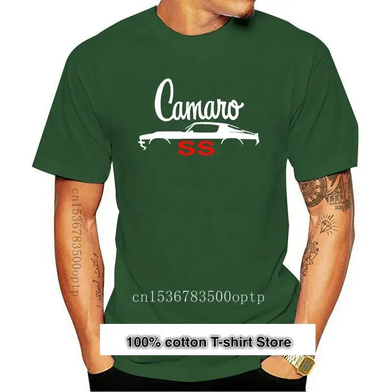 

Nuevo 1970, 1971, 1972, 1973 Camaro Ss camiseta Z28 музыка coche silueta 70 71 72 73 algodón camiseta a medida camisa