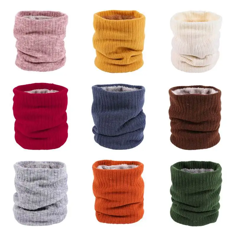 

Outdoor Winter Thicken Warm Fleece Neck Warmer Cycling Scarves Men Bufanda Ski Climbing Neck Scarf Knitted Ring Scarves Collar