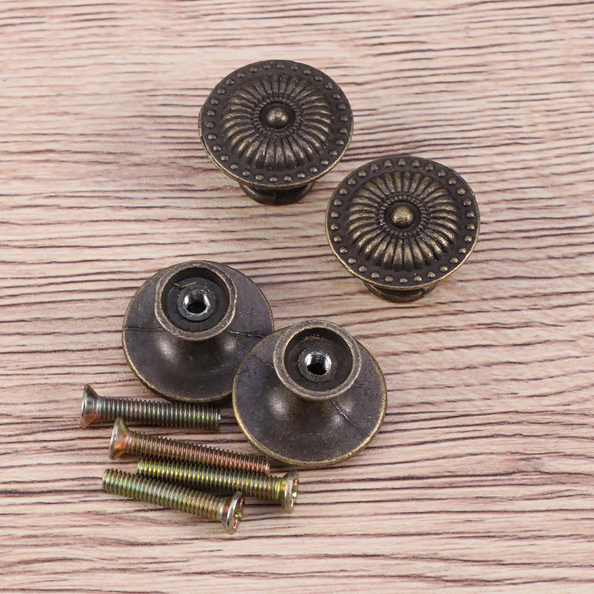 

Knobs Drawer Cabinet Kitchen Doorvintagedresser Cabinets Handle Round Furnitureknobhandles Cupboardmetal Drawers Floral Retro