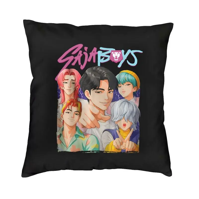 Чехол для подушки Kpop Demon Hunters Huntrix Rumi Mira Zoey Ramyeon