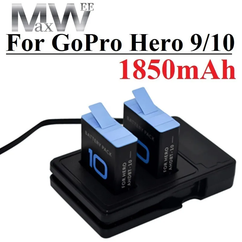 

Аккумулятор 1850 мАч для телефона Аксессуары для GoPro аксессуары для быстрой зарядки аксессуары для экшн-камеры Gopro 7 черный аккумулятор