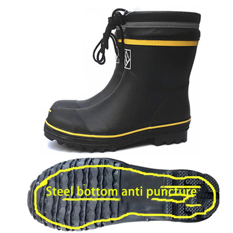 Мужские и женские рыболовные сапоги обувь для охоты рыбалки резиновые на