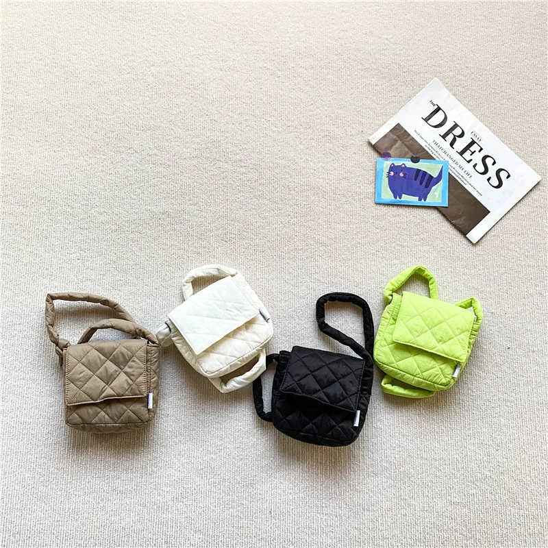 

Детская сумка, новинка осень/зима, Детская Хлопковая мини-сумка в Корейском стиле Ins, Хлопковая Сумка на одно плечо для мальчиков и девочек, с...