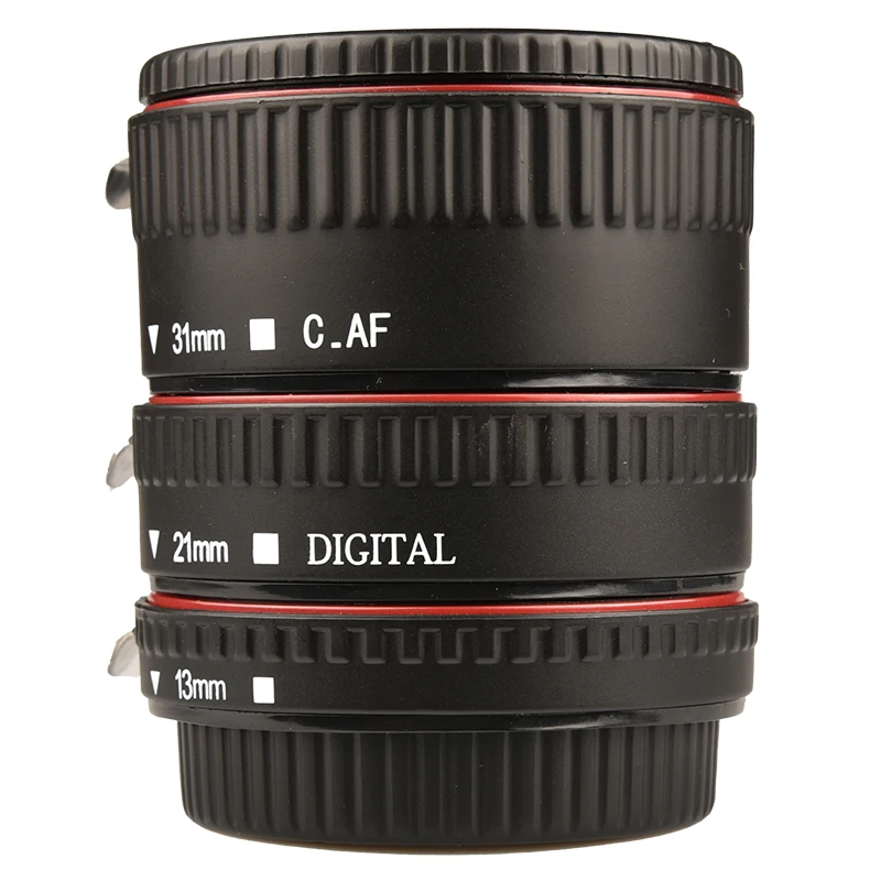 

3-Piece Macro Extension Tube Set Auto Focus Rings and Lens of 35mm SLR for Canon EF and EF-S Lenses