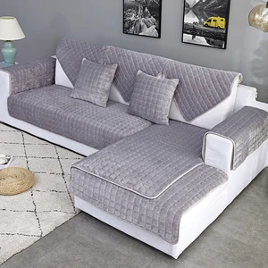 Plush Sofa Towel Solid Color Sofa Covers for Living Room L Shape Corner Sofa Covers Non Slip Sofa Couch Cover Sofa Slipcovers