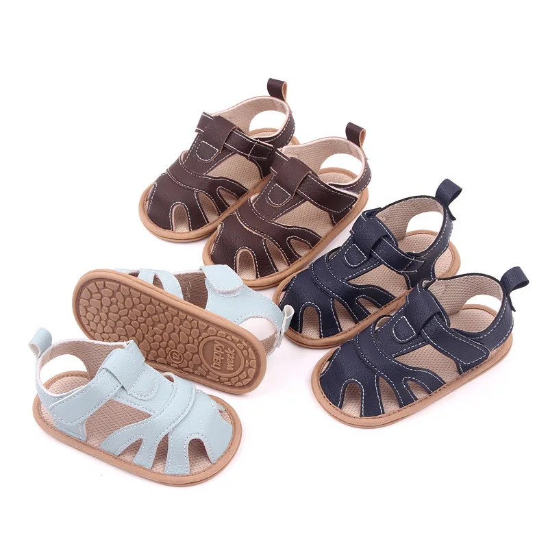 

Spring and Summer Rubber Sole Anti Slip Breathable Sandals Durable Toddler Boy Shoes First Walkers Newborn Baby Accessories