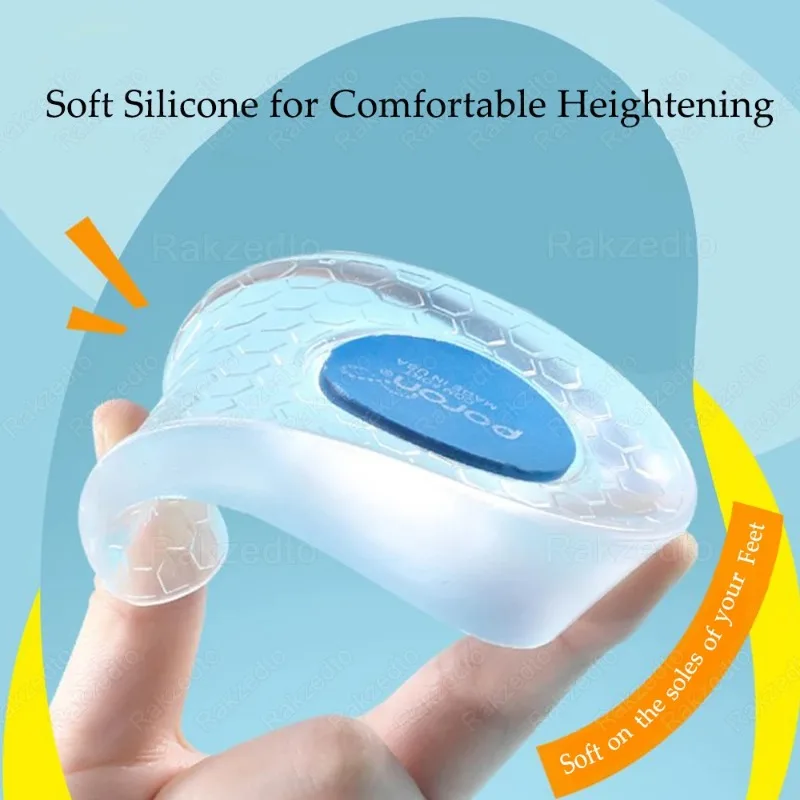 Силиконовые стельки для увеличения роста мужчин и женщин вставки обуви