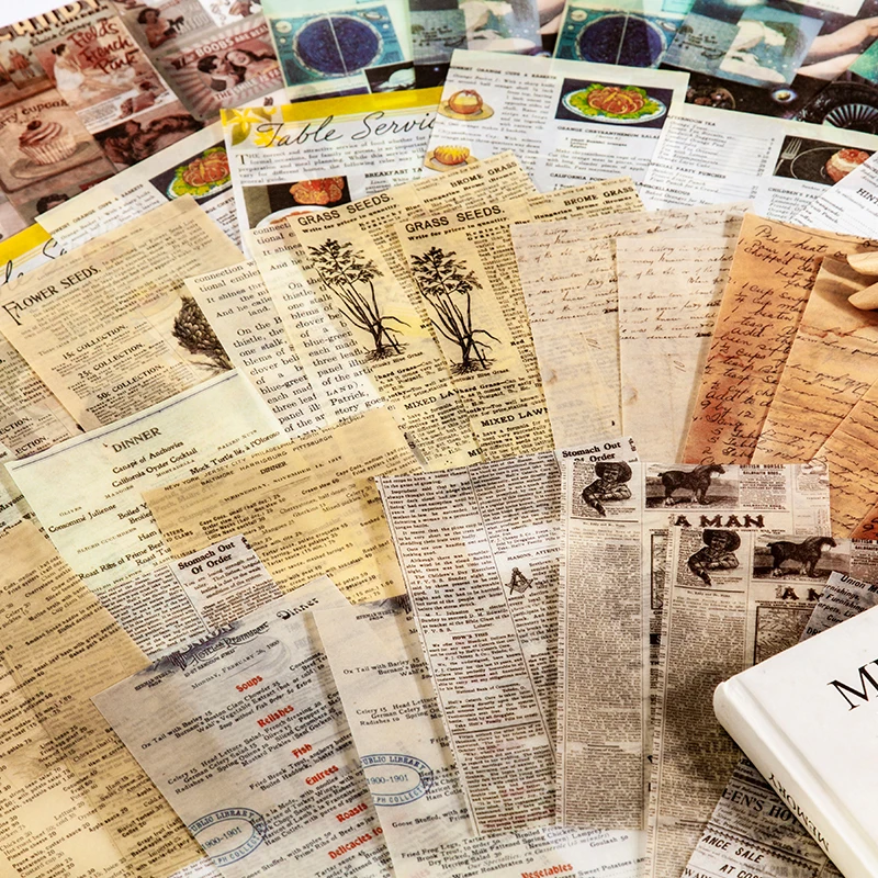 

Retro Creative Mixed Material Material Package DIY Scrapbook Primer Collage Diary Album Gift decoration