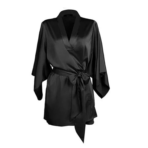 2022 Nightgown Women's Four Seasons Sexy Thin  Satin Robe Sets  Ice Silk Nightgown Morning Gown Ins Bathrobe Nightsleeping Wear