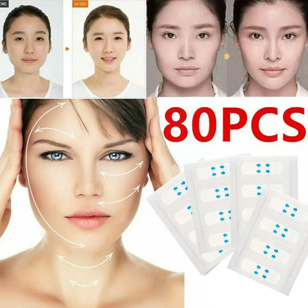 Invisible Face Stickers Neck Eye Double Chin Lift V Refill Tapes Patch Ban Thin Adhesives Shape Makeup Facelifting V8W3
