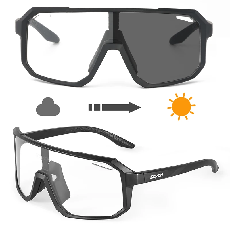 

Men's Glasses Photochromic Cycling Sunglasses UV400 Women Sports Running Eyewear for Men Cycl Road Mountain Bike Bicycle Goggles